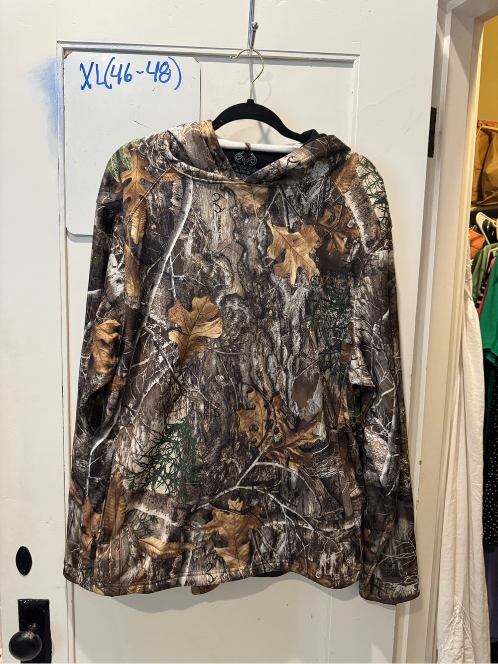 Realtree Camo Hooded Jacket in Brown, Green, Black